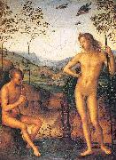 Apollo and Marsyas PERUGINO, Pietro